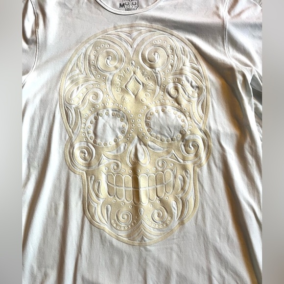 !Ay Guey! White Skull Graphic Men's T-Shirt Size Medium NWT - Picture 2 of 14